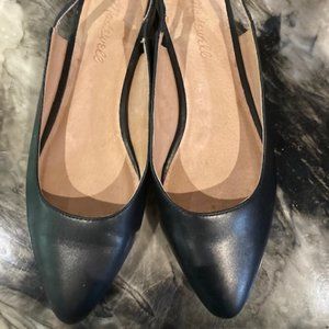 Madewell Margo Leather Slingback Flat